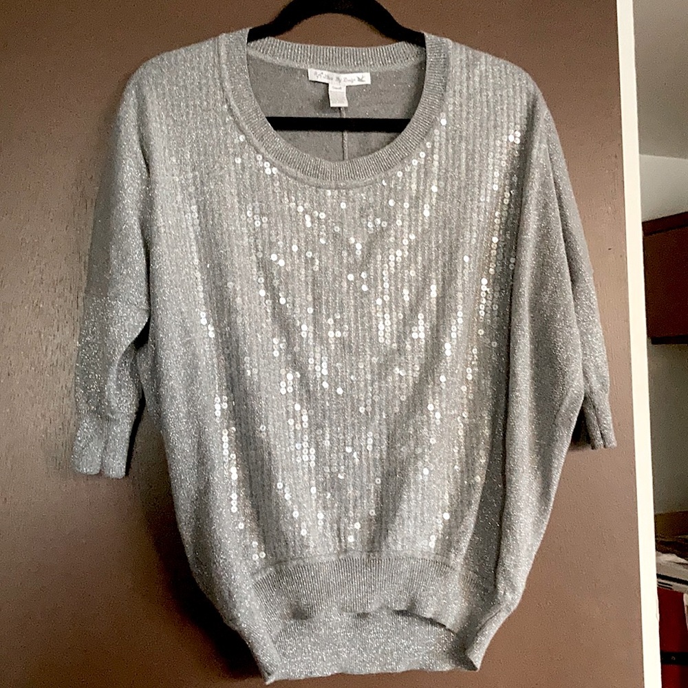 Silver Sequined Sweater